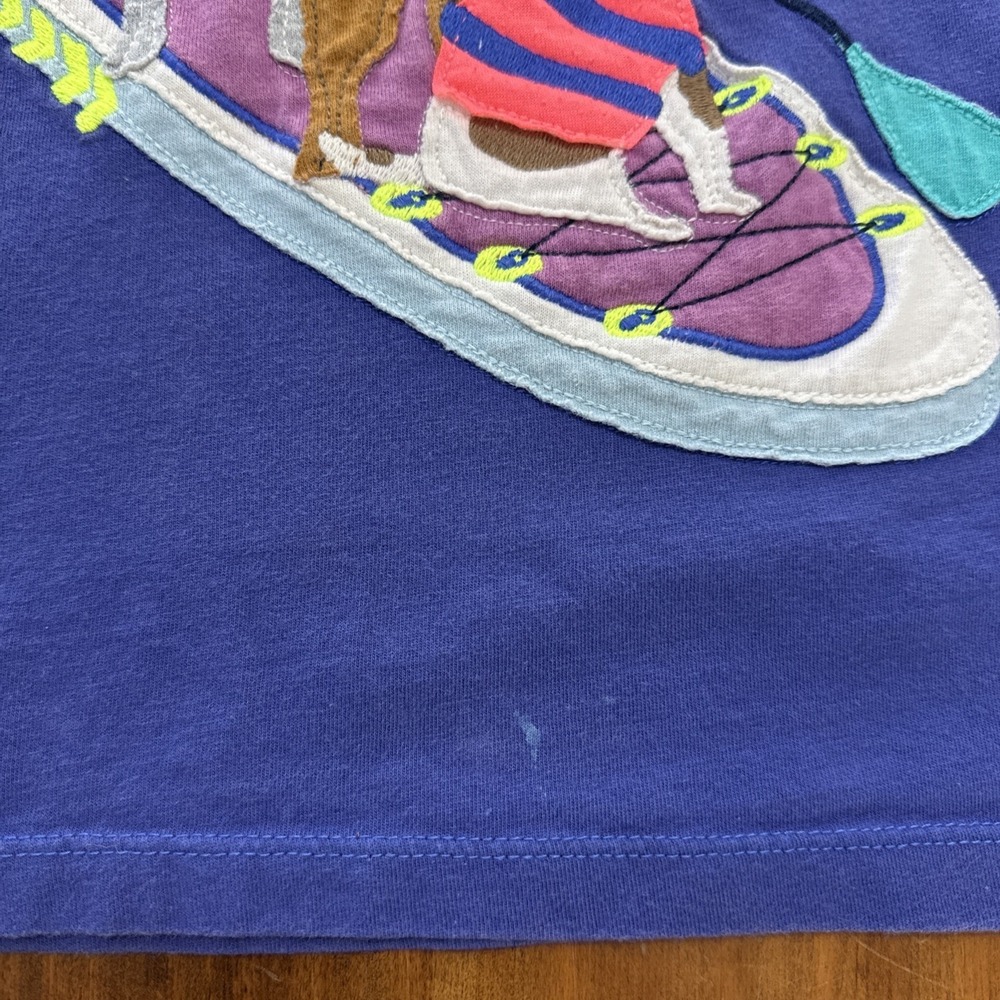 Lot 2 Boys Mini Boden T-shirt Size 9 To 10 Years Dogs Frogs Embroidered - Picture 6 of 7